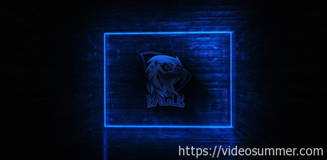 AE模板 霓虹灯光泽砖面木板墙面纹理黑暗地下场景揭示发光LOGO片头 免费下载